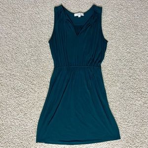 LOFT Teal Sleeveless Mini Dress